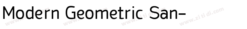 Modern Geometric San字体转换